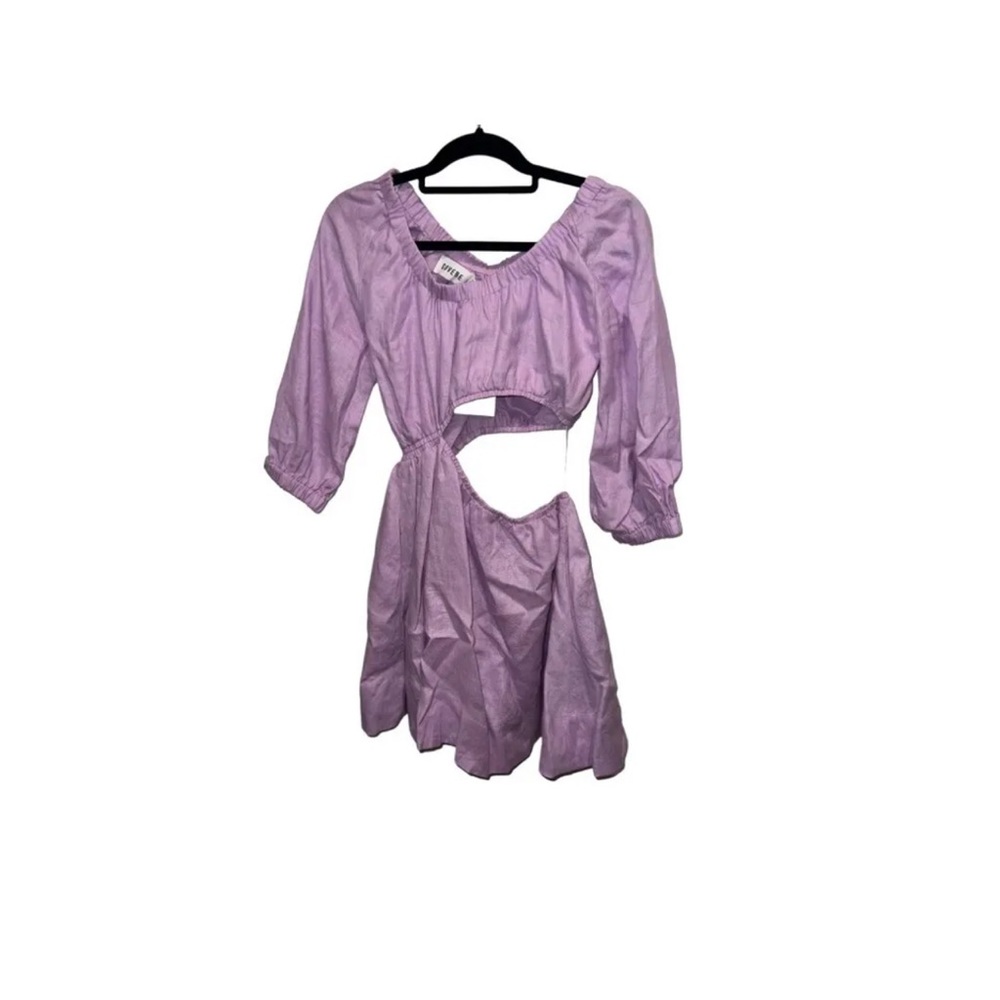 NWT Cutout linen dress mini